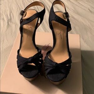 Jessica Simpson Dettina Indigo heels in 7M